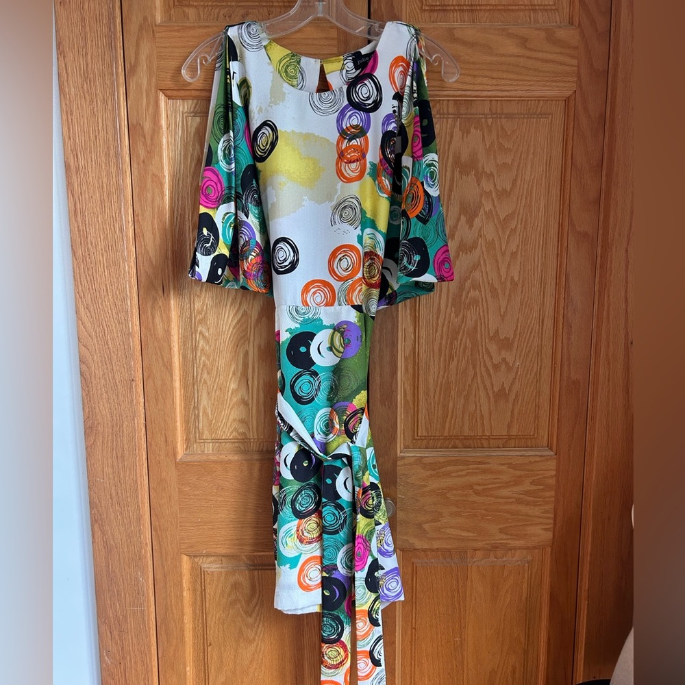 Colorful Abstract Patterned Dress